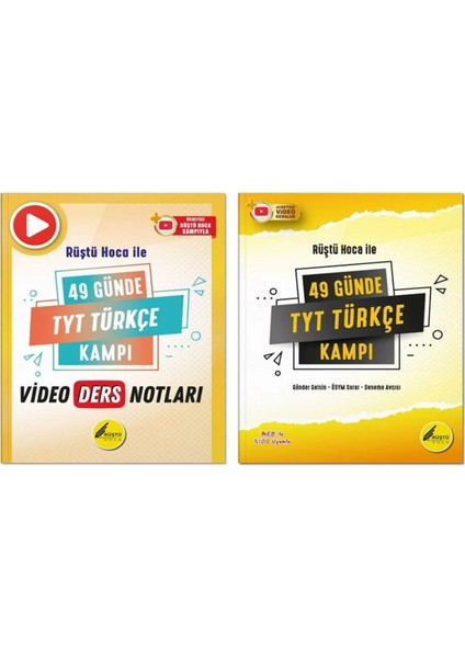 49 Günde TYT Türkçe Kampı - 49 Günde TYT Türkçe Video Ders Kitabı modelleri