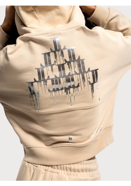 Loose Crop Kadın Sweatshirt