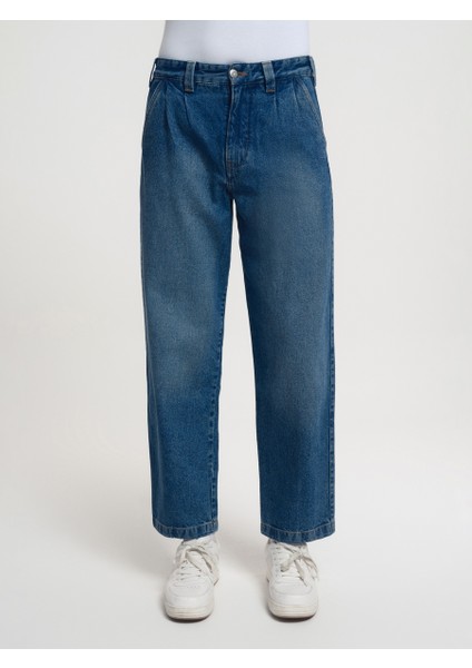 Pleated Baggy Balloon Fit Erkek Pantolon