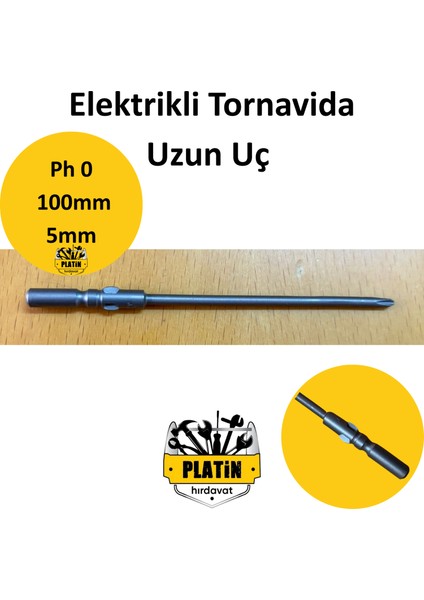 Elektrikli Tornavida Ucu Kanallı Uç Uzun R5