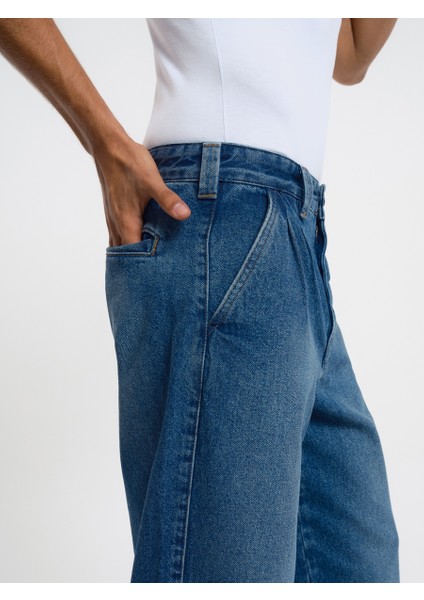 Pleated Baggy Balloon Fit Erkek Pantolon