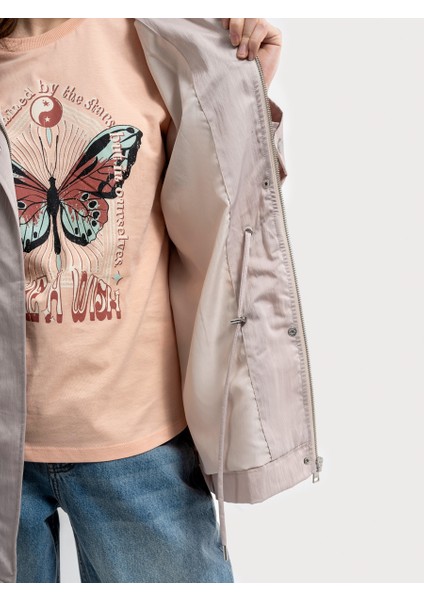 Loose Fit Kadın Yağmurluk