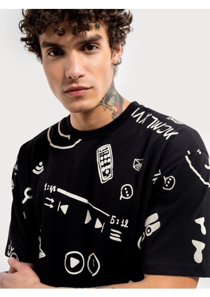 Oversize Fit Erkek Tshirt K.kol