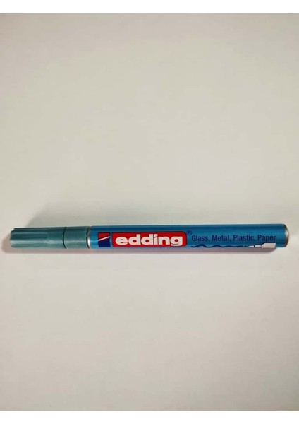 Edding 751 Hobi Sanat Kalemi Boya Dekorasyon Markörü 1-2 mm Metalik Açık Mavi