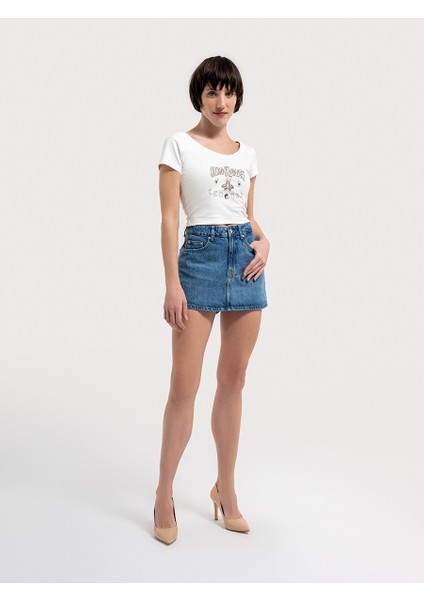 Crop Kadın Tshirt K.kol