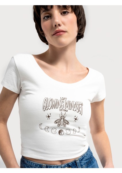 Crop Kadın Tshirt K.kol