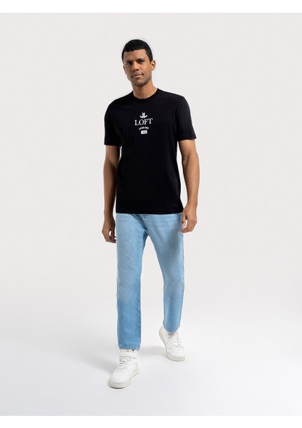 Slouchy Elastic Waist Fit Erkek Pantolon