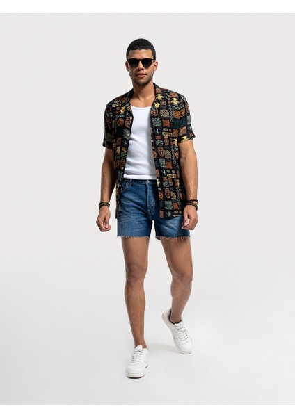 Straight Fit Erkek Şort