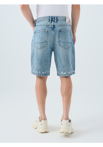 Straight Fit Erkek Şort