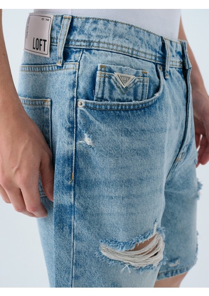 Straight Fit Erkek Şort