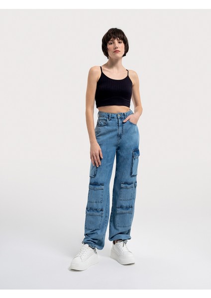 Wide Leg Regular Fit Kadın Pantolon