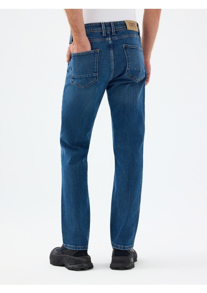 Erkek Jean Pantolon Mavi LF2036543