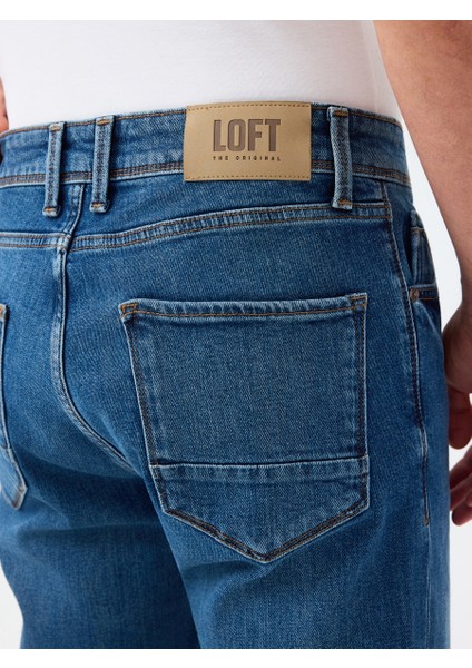 Erkek Jean Pantolon Mavi LF2036543