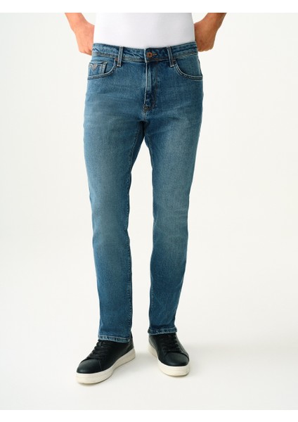 Erkek Jean Pantolon Mavi LF2036543