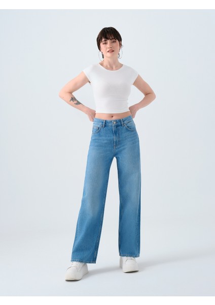 Wide Leg Regular Fit Kadın Pantolon