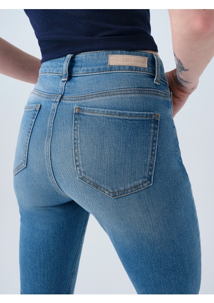 Flare Slim Fit Kadın Pantolon