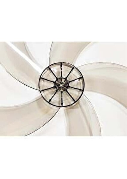 Raks Sf 18 Lindos Modele Uyumlu Vantilatör Pervanesi 16INÇ 5 Kanat 38CM Füme Renk Pls