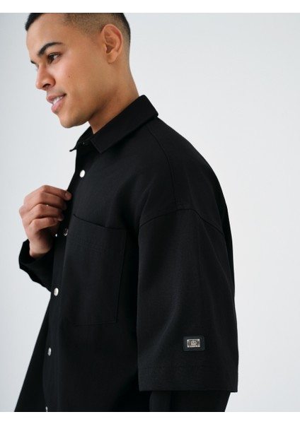 Oversize Erkek Gömlek U.kol