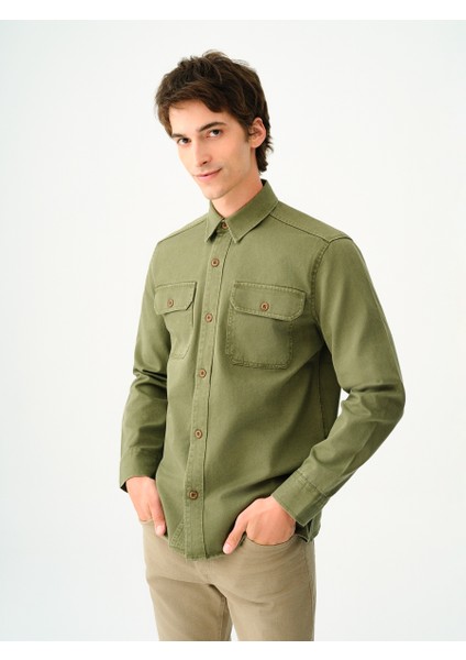 Relax Fit Erkek Gömlek U.kol