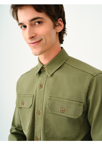 Relax Fit Erkek Gömlek U.kol