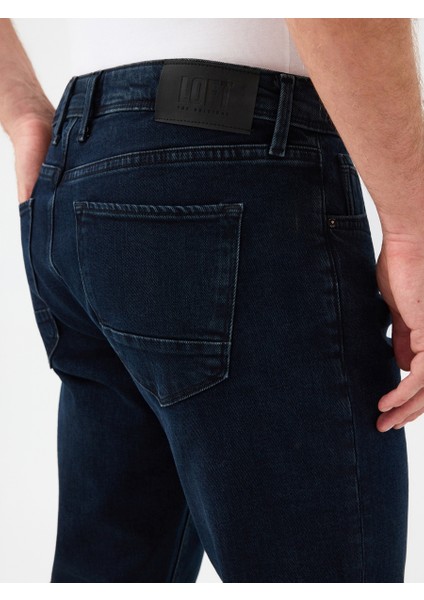 Erkek Jean Pantolon Koyu Mavi LF2037022
