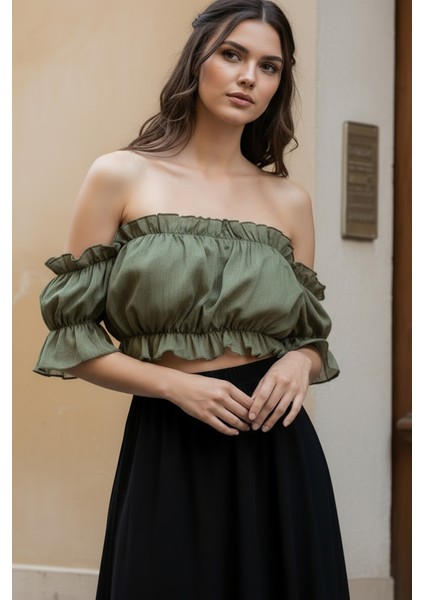 Madonna Yaka Kadın Bluz – Lastik Detaylı Rahat Kesim fiyatları