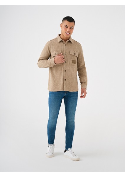 Bej Erkek Gömlek LF2037222 LF203722221
