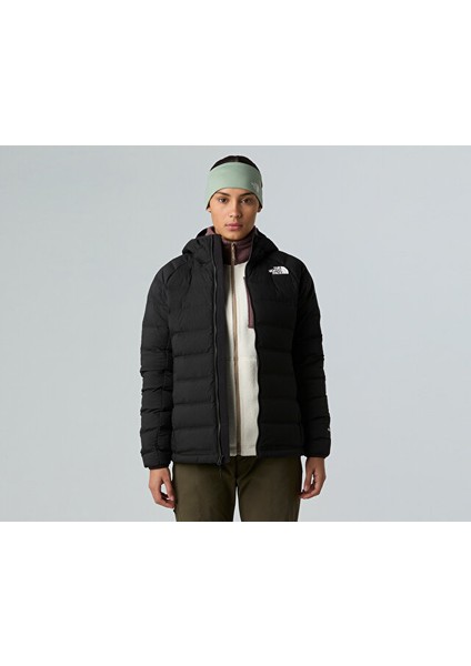 W Abseil Stretch Down Hoodie Kadın Outdoor Montu (600 Dolgu Kaz Tüyü) NF0A8E39JK31 Siyah indirimleri