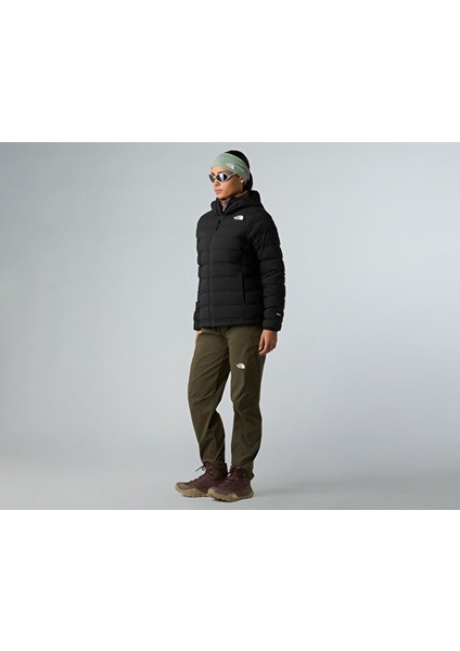 W Abseil Stretch Down Hoodie Kadın Outdoor Montu (600 Dolgu Kaz Tüyü) NF0A8E39JK31 Siyah