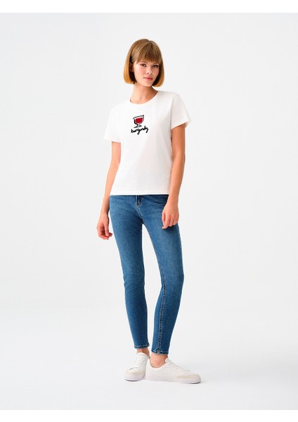 Slim Fit Kadın Tshirt K.kol