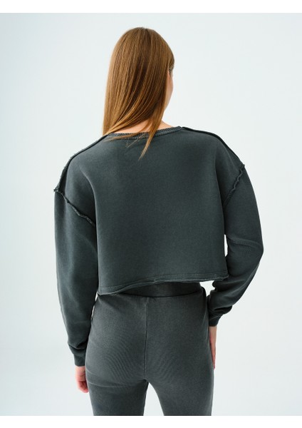 Crop Kadın Sweatshirt