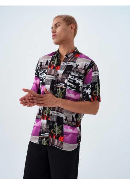 Relax Fit Erkek Gömlek K.kol