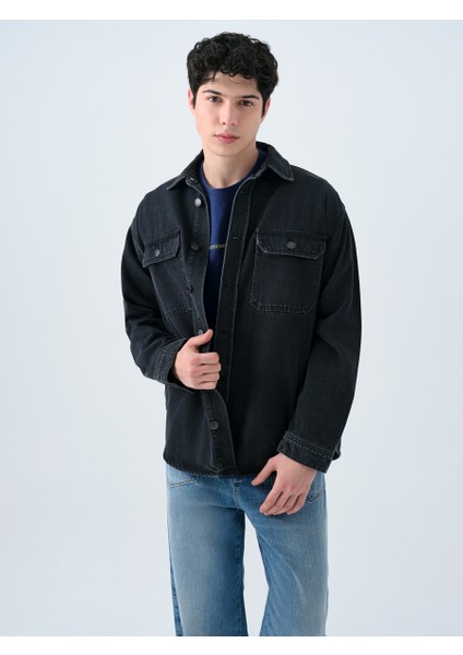 Oversize Erkek Gömlek U.kol