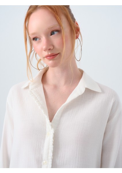 Regular Fit Kadın Gömlek U.kol