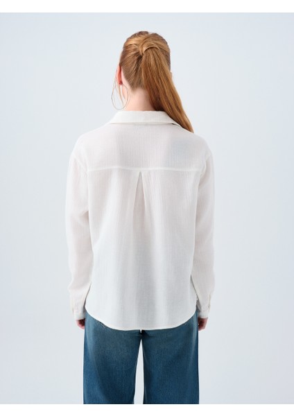 Regular Fit Kadın Gömlek U.kol