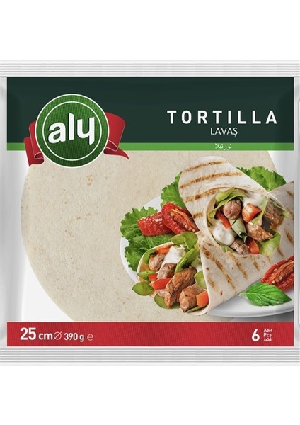 Tam Buğday Lavaş Tortilla 25 cm | 6’lı Paket | Pratik ve Lezzetli