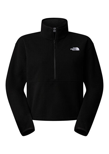 W Glacier Fleece 1/2 Zip Short Jacket Kadın Outdoor Çeyrek Fermuarlı Polar Üst NF0A8D2CJK31 Siyah
