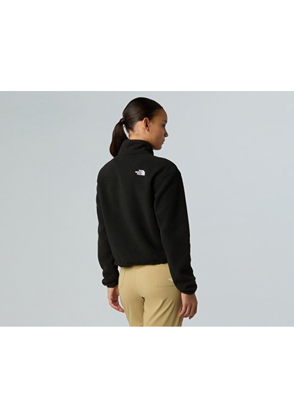 W Glacier Fleece 1/2 Zip Short Jacket Kadın Outdoor Çeyrek Fermuarlı Polar Üst NF0A8D2CJK31 Siyah fırsatları