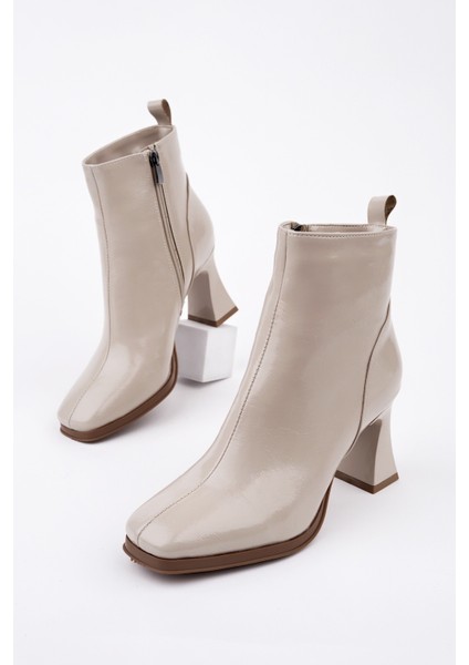 Celina Küt Burun Fermuarlı Topuklu Kadın Bot