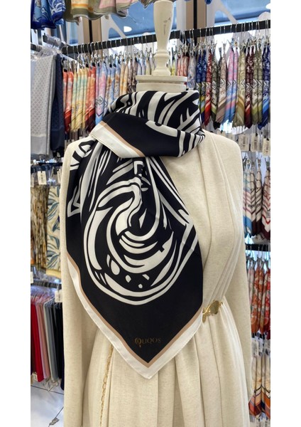 Açelya Desenli Eşarp Siyah fiyatları