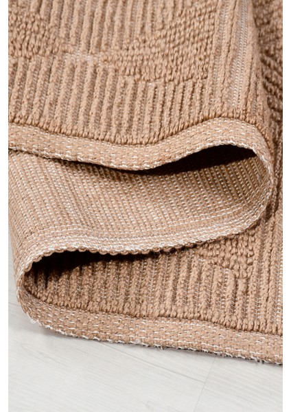 Novella Modern Halı Koleksiyonu | Tozumaz, Hasır Renk, Jüt Taban, Saçaklı Dekoratif Kilim