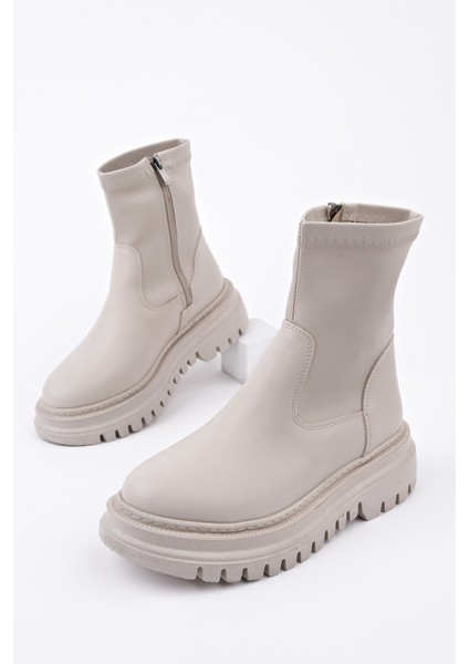 Pita Kalın Taban Fermuarlı Kadın Bot modelleri