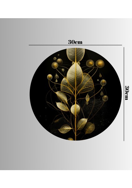 :temperli Cam Daire Tablo, Cam Tablo, Uv Baskı, CTT017