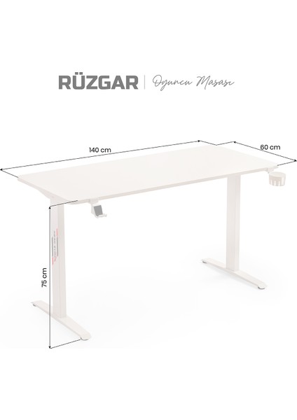 Rüzgar Oyuncu Masası Beyaz (140X60) modelleri