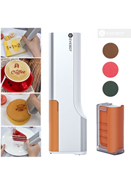 Printpen Taşınabilir Pasta Kahve Kağıt Cilt Her Yüzeyde Zararsız Logo Metinler Yazıcı Kalem