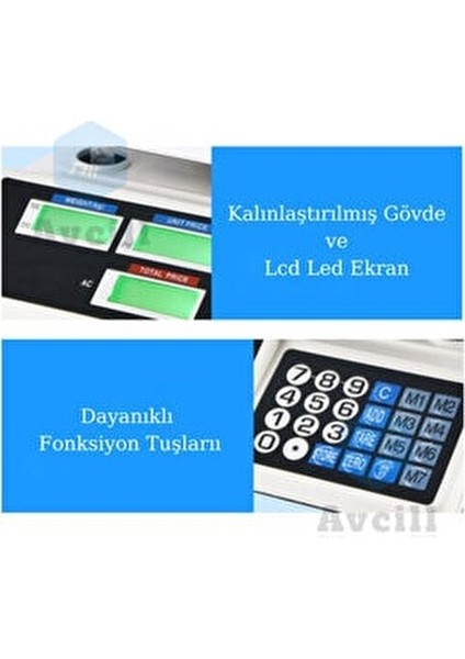 40 kg Şarjlı ve Pilli Elektronik Dijital Hassas Mutfak Manav Bakkal Kasap Terazisi Pilli Model modelleri