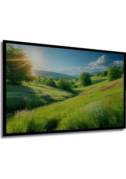 Çerçeve Görünümlü Yeşilin Rüyası Yağlı Boya Görünümlü Dekoratif Ahşap Ev/işyeri/ofis Kare Tablo modelleri