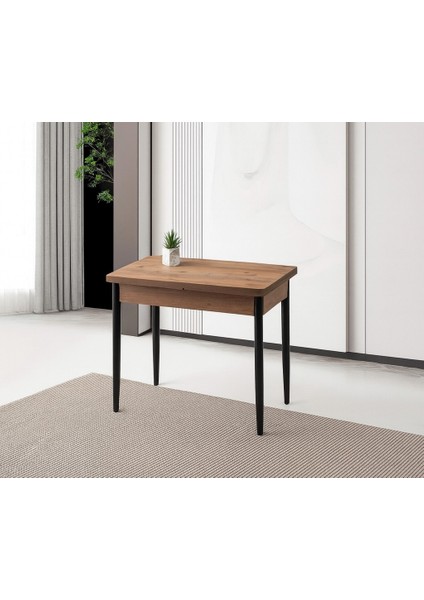 Milano Ortadan Açılır Büyüyen Ahşap Yemek Masası Meşe 60X100CM Sadece Masa Fiyatıdır