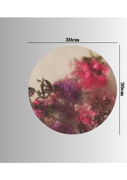 :temperli Cam Daire Tablo, Cam Tablo, Uv Baskı, CTT015