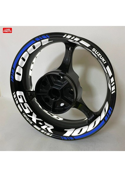 Suzuki Gsx-R 1000 Çift Renk Jant Sticker Etiket Modeli